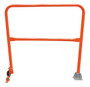 Vestil Steel Dock Safety Swing Gate - 4 Ft. Length - Orange