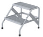 Vestil Aluminum - 2 Step Stand 500 lb - Silver