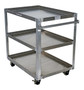 Vestil Aluminum Service Cart - 3 Shelves 50-5/16 In. x 27-15/16 In. x 41-7/8 In. 660 lb - Silver