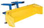 Vestil Steel Snow Plow Fork Mounted Push Box - 72 In. Blade Width Blue / - Yellow