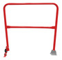 Vestil Steel Dock Safety Swing Gate - 4 Ft. Length - Red