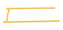 Vestil Steel Square Handrail Sliding Gate - 1-1/4 In. x 64 In. x 25-5/8 In. - Yellow