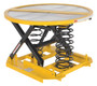 Vestil Steel Open Manual Carousel Top Spring Scissor Table - 4,500 lb Black / - Yellow