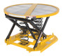 Vestil Steel Open Manual Carousel Top Spring Scissor Table - 4,500 lb Black / - Yellow