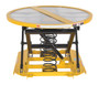 Vestil Steel Open Manual Carousel Top Spring Scissor Table - 4,500 lb Black / - Yellow