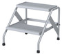 Vestil Aluminum 2 Step Knock Down Stand - 500 lb - Silver