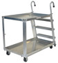 Vestil Aluminum Stock Picker with Steel Ladder - 52 In. x 27-7/8 In. x 50-3/16 In. 660 lb