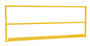 Vestil Steel Safety Handrail with Toe Board - 110-1/2 In. x 4 In. x 42 In. - Yellow