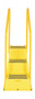 Vestil Polyethylene Nestable with Handrails - 3 Step 500 lb - Yellow