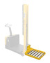 Vestil Steel Counter Balanced Power Lift Roller Platform Attachment - 500 lb - Yellow