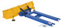 Vestil Steel Fork Mount Snow Pusher - 72 In. Blade - Blue/Yellow