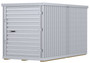 Vestil Galvanized Steel Storage Building - 6 Ft. x 12 Ft. - Silver
