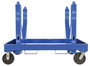 Vestil Steel Heavy Duty V Bottom Stackable Material Cart - 36 In. x 54 In. x 40 In. 5000 lb - Blue