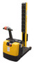 Vestil Steel Counter Balanced Powered Drive Narrow Mast Stacker - 60 In. Lift 51-9/16 In. L x 25-9/16 In. W x 61-13/16 In. H 600 lb Black / - Yellow