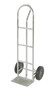 Vestil Galvanized Steel P-Handle Truck with Hard Rubber Wheels - 500 lb - Gray