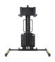 Vestil Steel Narrow Mast Stacker DC Powered - 63 In. Raised Height Adjustable Forks and Support Legs 1,500 lb - Yellow