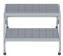 Vestil Aluminum 2 Step Wide Stand - 500 lb - Silver