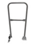Vestil Steel Dock Safety Swing Gate - 2 Ft. Length - Gray Semi Gloss