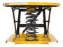 Vestil Steel Solid Manual Carousel Top Spring Scissor Table - 4,500 lb Black / - Yellow
