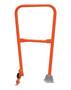 Vestil Steel Dock Safety Swing Gate - 2 Ft. Length - Orange