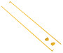 Vestil Sling Rack Hook Lock System - 67-11/32 In. x 3-1/4 In. x 3-3/16 In. - Yellow