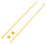 Vestil Sling Rack Hook Lock System - 67-11/32 In. x 3-1/4 In. x 3-3/16 In. - Yellow