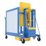 Vestil Steel AC Powered Trash Can Dumper - 60 In. Maximum Dump Height Blue / - Yellow