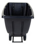 Vestil Plastic Light Duty Tilt Truck - 1/2 Cubic Yard 450 lb - Black