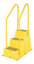 Vestil Polyethylene Nestable with Handrails Casters - 3 Step 500 lb - Yellow