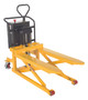 Vestil Steel Tote-A-Load DC Powered Fork Size - 27 In. x 43 In. 2,200 lb - Yellow
