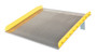 Vestil Aluminum Dock Board Steel Curb - 60 In. x 60 In. 15,000 lb - Silver