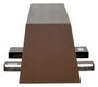 Vestil Steel Wheel Riser - 108 In. x 24 In. x 12-1/4 In. 40,000 lb - Brown