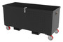 Vestil Steel Tread Plate Toolbox with Casters and Fork Pockets - 24 In. x 48 In. 3,000 lb - Black