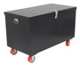 Vestil Steel Tread Plate Toolbox with Casters - 36 In. x 60 In. 3,000 lb - Black