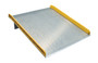 Vestil Aluminum Dock Board Steel Curb - 60 In. x 72 In. 15,000 lb - Silver