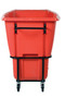 Vestil Plastic Heavy Duty Tilt Truck - 1 Cubic Yard 2100 lb - Red
