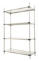 Vestil Stainless Steel Shelving - 48 In. x 18 In. 600 lb Brushed - Silver
