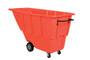 Vestil Plastic Light Duty Tilt Truck - 1/2 Cubic Yard 450 lb - Red
