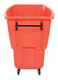 Vestil Plastic Light Duty Tilt Truck - 1/2 Cubic Yard 450 lb - Red