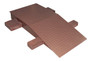 Vestil Steel Wheel Riser - 72 In. x 24 In. x 12-1/4 In. 40,000 lb - Brown
