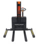 Vestil Steel Narrow Mast Stacker DC Powered - 43 In. Raised Height Adjustable Forks and Support Legs 3,000 lb Black / - Yellow