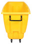 Vestil Plastic Light Duty Tilt Truck - 1/2 Cubic Yard 450 lb - Yellow