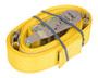Vestil Polyester Ratcheting Cargo Strap with E-Clip - 12 Ft. Working Length 1,335 lb Working Load Limit - Yellow