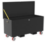 Vestil Steel Tread Plate Toolbox with Casters and Fork Pockets - 24 In. x 60 In. 3,000 lb - Black