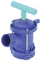 Vestil Fiberglass Reinforced Polypropylene Horizontal Drum Tap with - 2 In. Bung Size - Blue