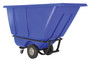 Vestil Plastic Medium Duty Tilt Truck - 1/2 Cubic Yard 850 lb - Blue