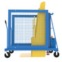 Vestil Steel Universal DC Powered Trash Can Dumper - 60 In. Maximum Dump Height Blue / - Yellow