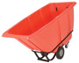 Vestil Plastic Medium Duty Tilt Truck - 1/2 Cubic Yard 850 lb - Red