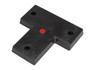 Vestil Rubber Specialty T-Shaped Molded Bumper - 3 In. x 22 In. x 22 In. - Black