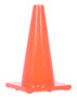 Vestil 100% PVC Standard Duty Traffic Cone - 17-3/4 In. Height - Orange
